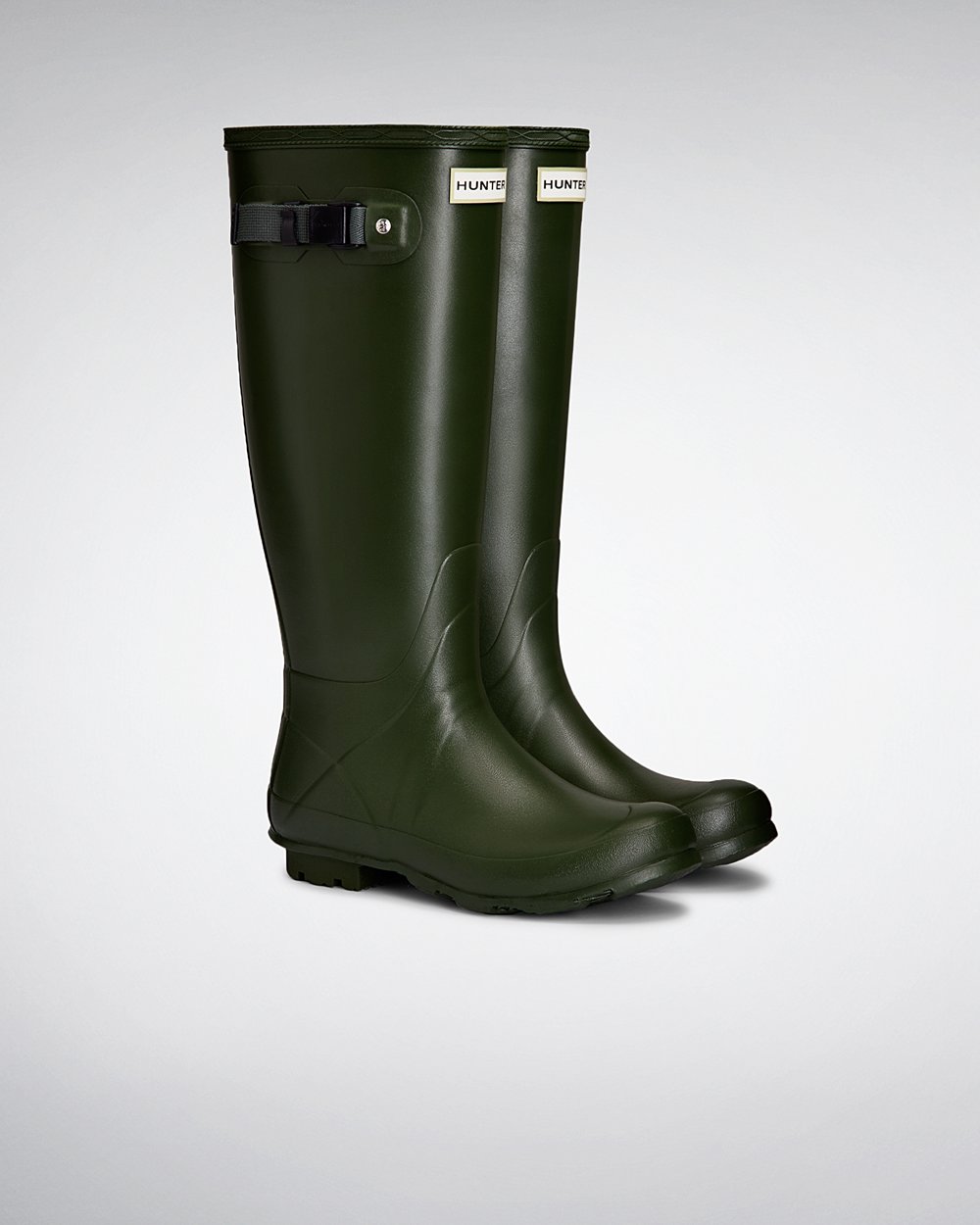 Botas De Altas Norris Field Neoprene Lined Hunter Mujer - Verdes - 405893FKI